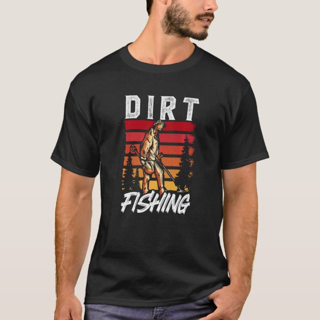 Camiseta Caça ao Tesouro com Detector de Metais Detector Ho (Frente)