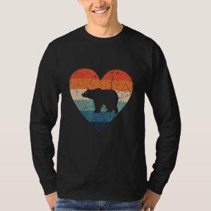Camiseta caça ao urso retro vintage anos 70 60 lareira
