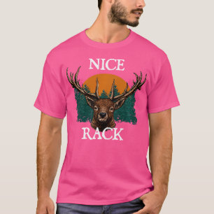 Camiseta Caça ao Veado de Bom Troféu Caçador de Alces Rastr