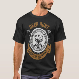 Camiseta Caça ao Veado Divertido Caçador Americano Caça 1