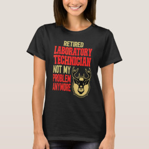 Camiseta Caça aos veados do técnico de laboratório aposenta