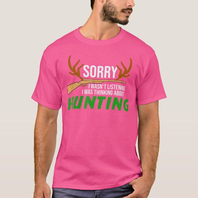 Camiseta Caça, Arco E Rifle, Caçando Veados (Frente)