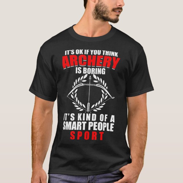 Camiseta Caça-Arcos É Um Esportes Inteligentes Para Pessoas (Frente)