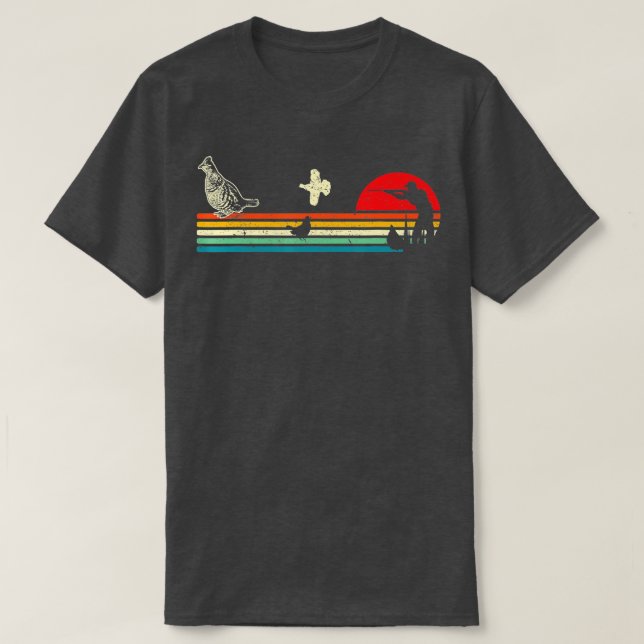 Camiseta Caça Aveia Rachada Tema legal do pôr do sol (Frente do Design)