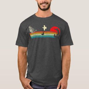 Camiseta Caça Aveia Rachada Tema legal do pôr do sol
