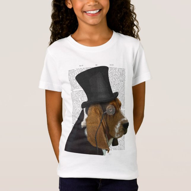 Camiseta Caça-Basset, Caça-Formal e Chapéu (Frente)