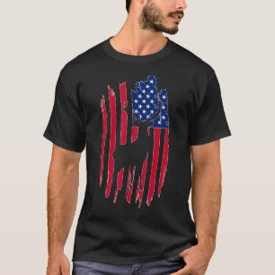 Camiseta Caça Caçadores Veem EUA Bandeira Americana Camo Ca
