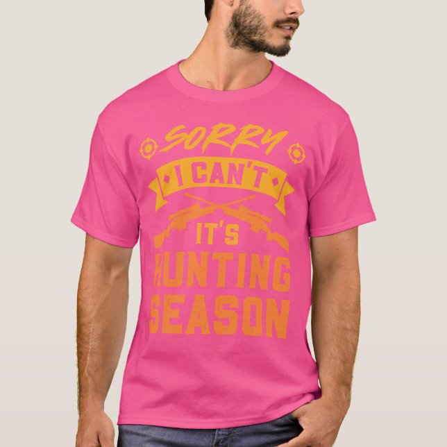 Camiseta Caça com Escopo de Rifle de Caça (Frente)