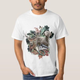 Camiseta Caça com um Weimaraner, "Espírito de Cinzas"