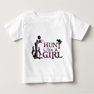 CAMISETA CAÇA COMO UMA CAÇA DE VACA DE MENINA