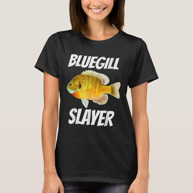 Camiseta Caça de Bluegill Pescaria  (Frente)