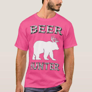 Camiseta Caça de Cerveja de Urso Veado Engraçado