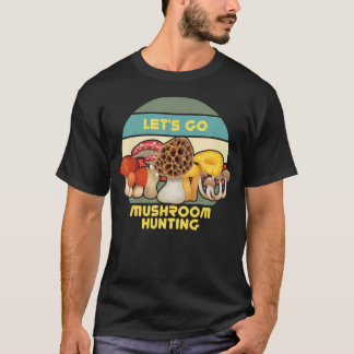 Camiseta Caça de Cogumelo Morel Arte da Natureza Vamos Cogu