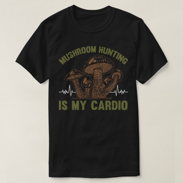 Camiseta Caça de Cogumelos É Meu dio (Frente do Design)