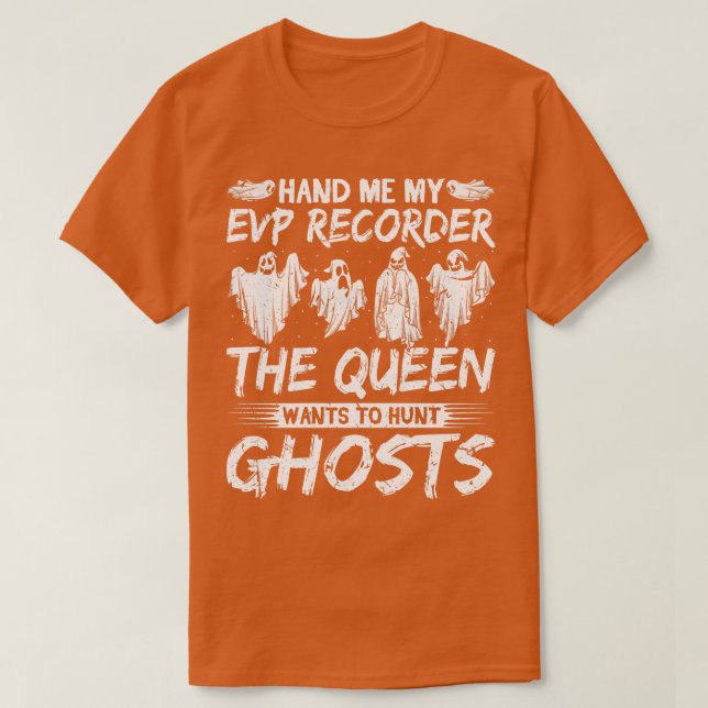 Camiseta Caça De Fantasmas De Gravador Evp (Frente do Design)