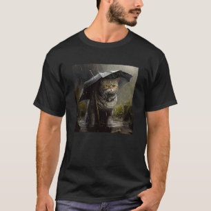 Camiseta Caça de Gato Chovendo