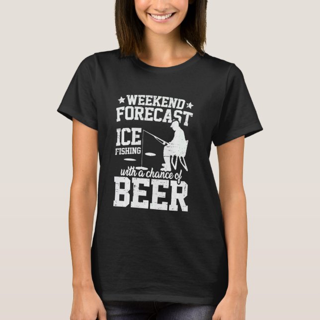 Camiseta Caça de Gelo Com Chance de Cerveja Novela Angustia (Frente)