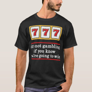 Camiseta Caça de jackpot 777 Máquina caça-níqueis Cassino J