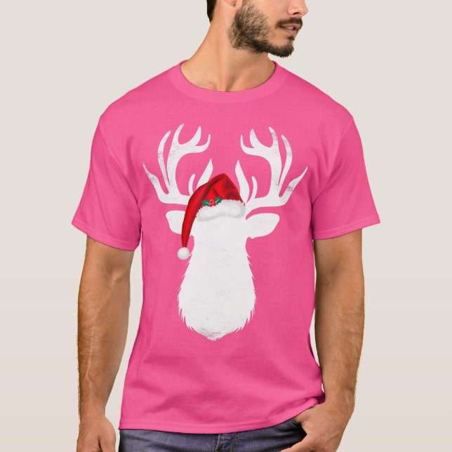 Camiseta Caça De Natal Com Papai Noel (Frente)