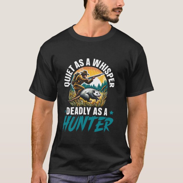 Camiseta Caça De Ogambás Caça A Caça De Longa Altura T S (Frente)