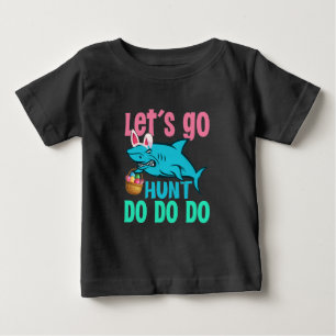 Camiseta Caça De Ovo De Páscoa Com Coelho Azul