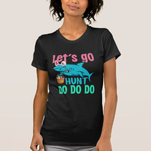 Camiseta Caça De Ovo De Páscoa Com Coelho Azul