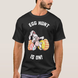 Camiseta Caça De Ovo Na Páscoa Está Dabbing Bunny Candy Chi