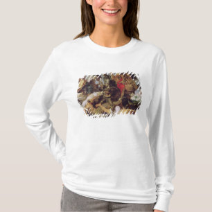 Camiseta Caça do Hippopotamus e do crocodilo, c.1615-16