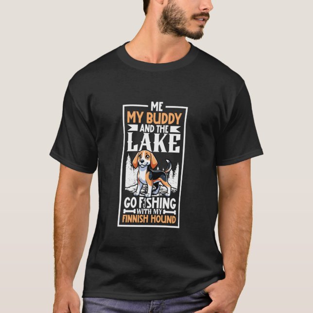 Camiseta Caça e Cão Finlandês (Frente)