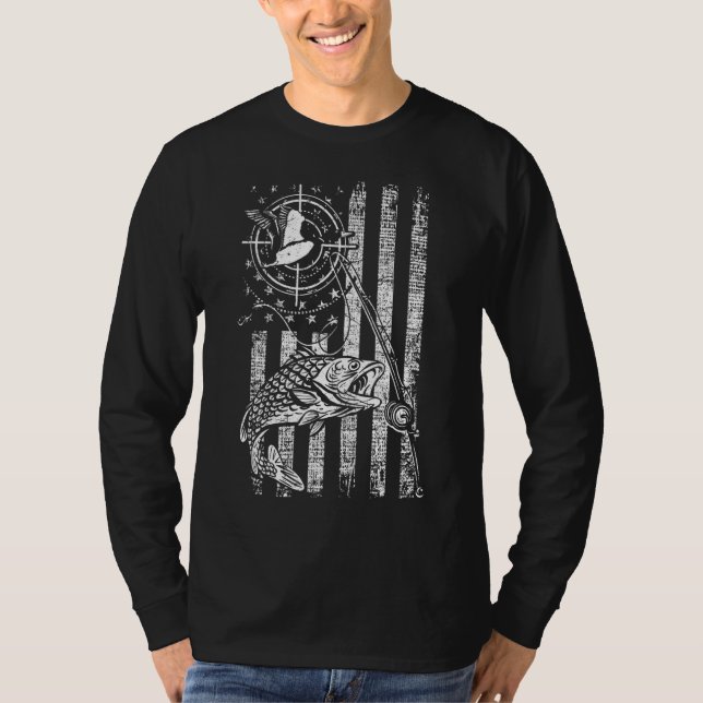 Camiseta Caça E Pesca Para Caçadores E Pescadores (Frente)
