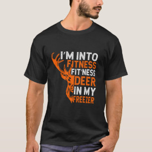 Camiseta Caça Engraçada Estou na Malhação Caçador de Congel