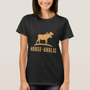 Camiseta Caça Engraçada Mulheres Moso-Atólicas Homens Moose