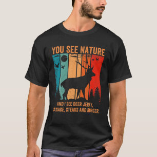 Camiseta Caça Engraçado A Vez Que A Nature Vintage Hunter D