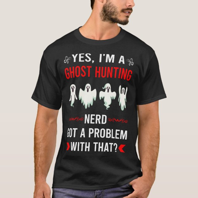 Camiseta Caça Fantasma Paranormal Problema Encontrado (Frente)