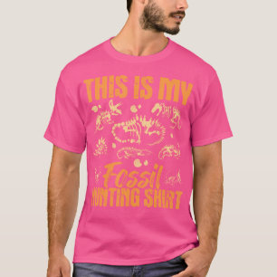 Camiseta Caça Fóssil - Dinossauro Ossos Paleontólogo Pal