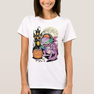 Camiseta Caça-Níquel do Castelo Assombrado do Zumbi do Axol