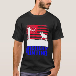 Camiseta Caça Patriótica a Arqueação de Mulheres