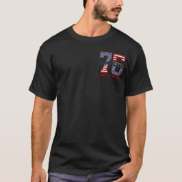 Camiseta Caça Patriótico Bandeira Americana Quatro de Julho