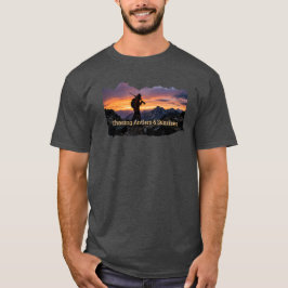 Camiseta Caça Perseguindo Chifres & Nascer do Sol