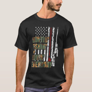 Camiseta Caça Pesca Amando Todos os Dias