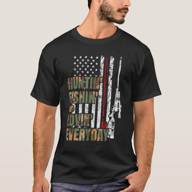 Camiseta Caça Pesca Amando Todos os Dias (Frente)