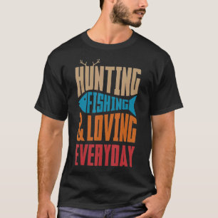 Camiseta Caça pesca e amor cotidiano pesca h