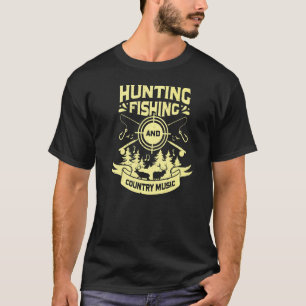 Camiseta Caça Pesca e Música Country