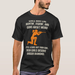 Camiseta Caça Pesca  Pescadora Filha Caçadores Caça Menina