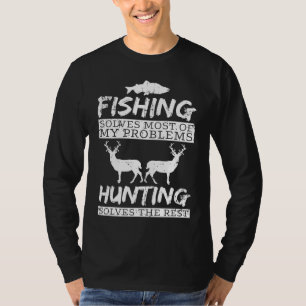 Camiseta Caça Pesca Resolve Problema Peixe Veado Grande Caç