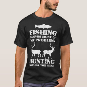 Camiseta Caça Pescada Ideia De Caçador De Humor De Natal