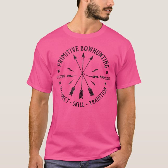 Camiseta Caça Primitiva A Arcos De Arcos Para Veados (Frente)