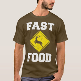 Camiseta Caça Rápida De Comidas Engraçados Animais De Caça
