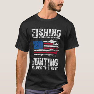 Camiseta Caça Resolve a Maior Parte dos Meus Problemas Pesc