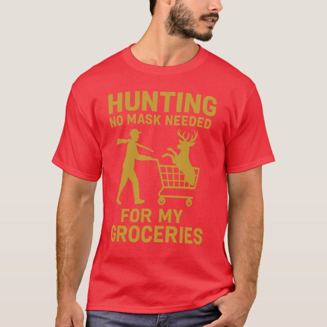 Camiseta Caça Sem Máscara Necessária (Frente)